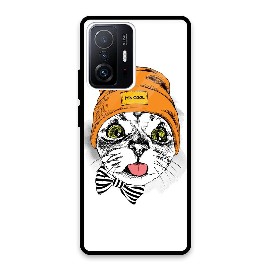 Cool cat Glass Back Case for Xiaomi 11T Pro