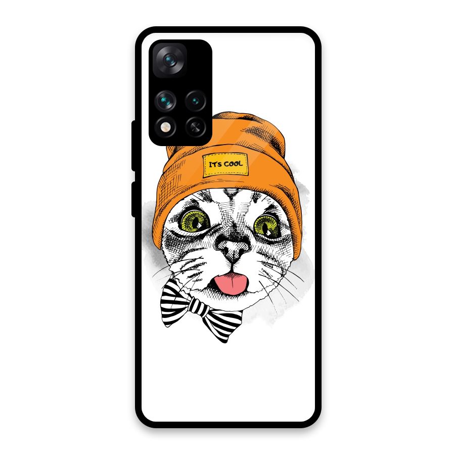 Cool cat Glass Back Case for Xiaomi 11i HyperCharge 5G
