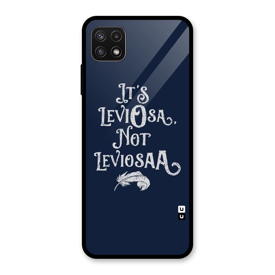 Correction Feather Glass Back Case for Galaxy A22 5G