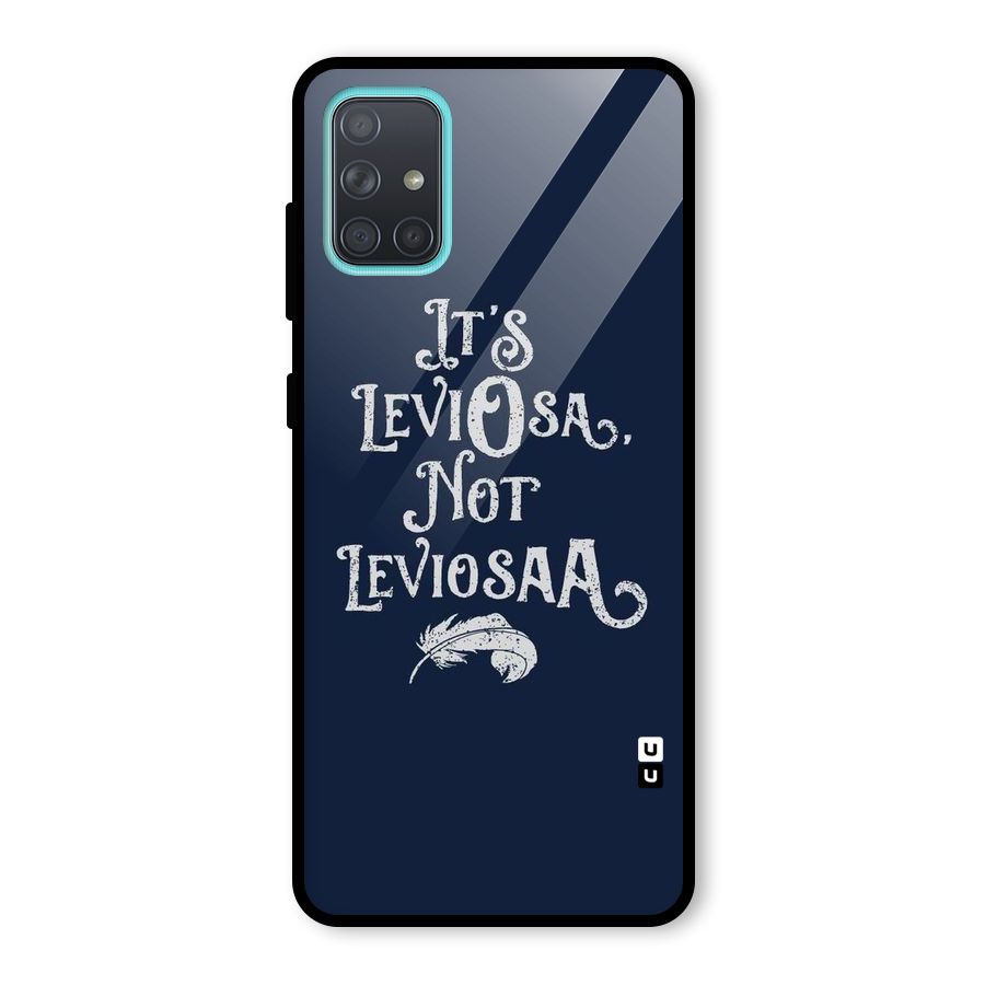 Correction Feather Glass Back Case for Galaxy A71