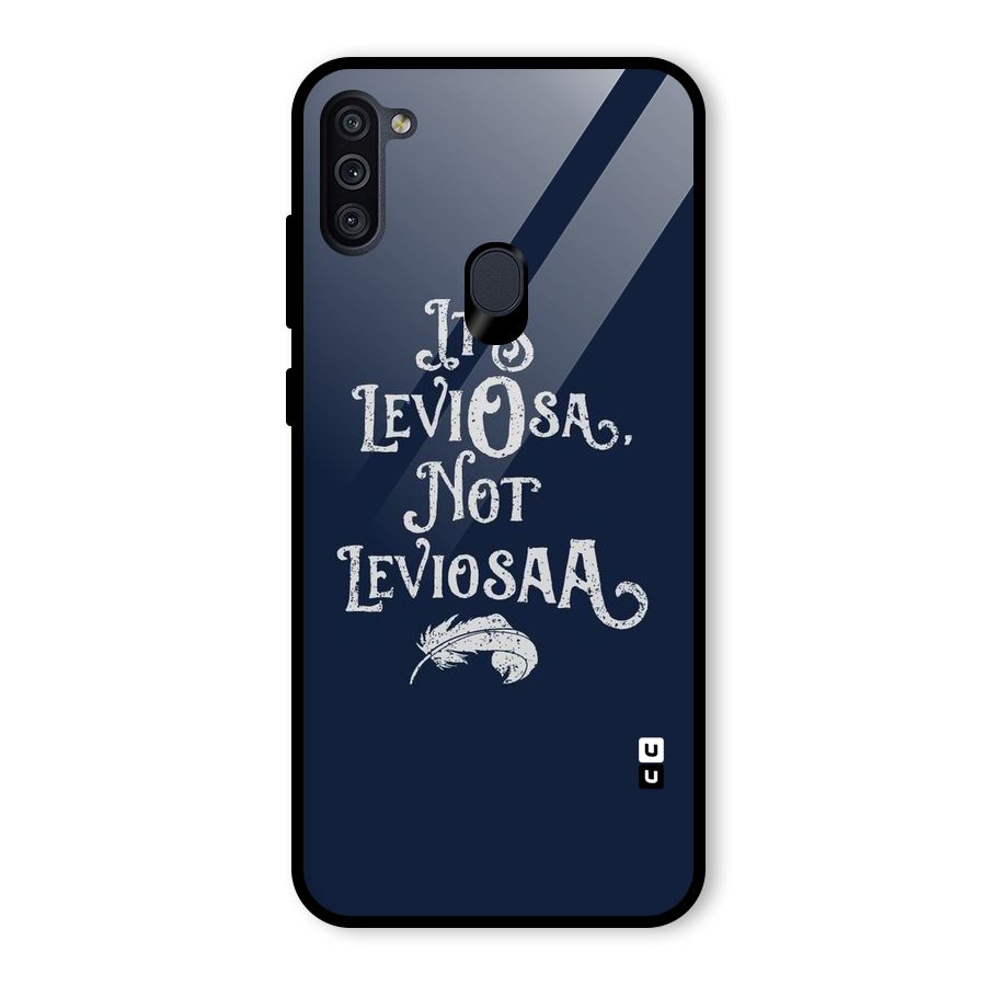 Correction Feather Glass Back Case for Galaxy M11
