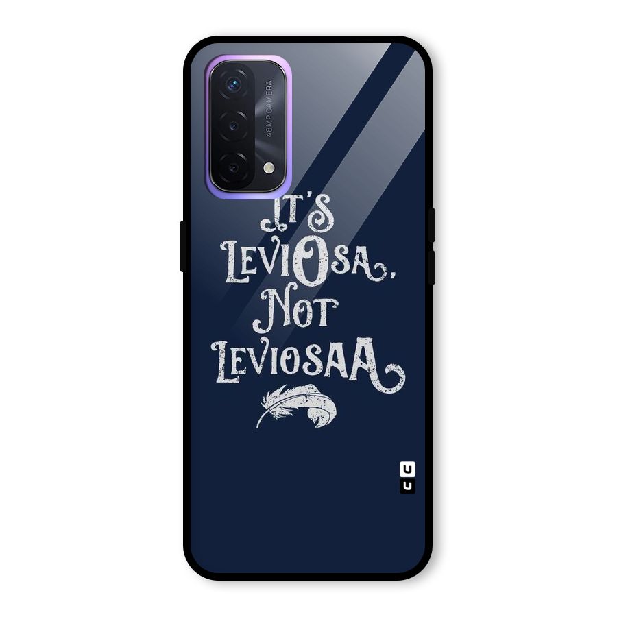 Correction Feather Glass Back Case for Oppo A74 5G