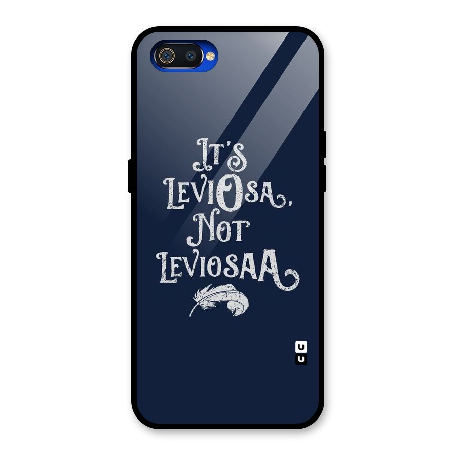 Correction Feather Glass Back Case for Realme C2