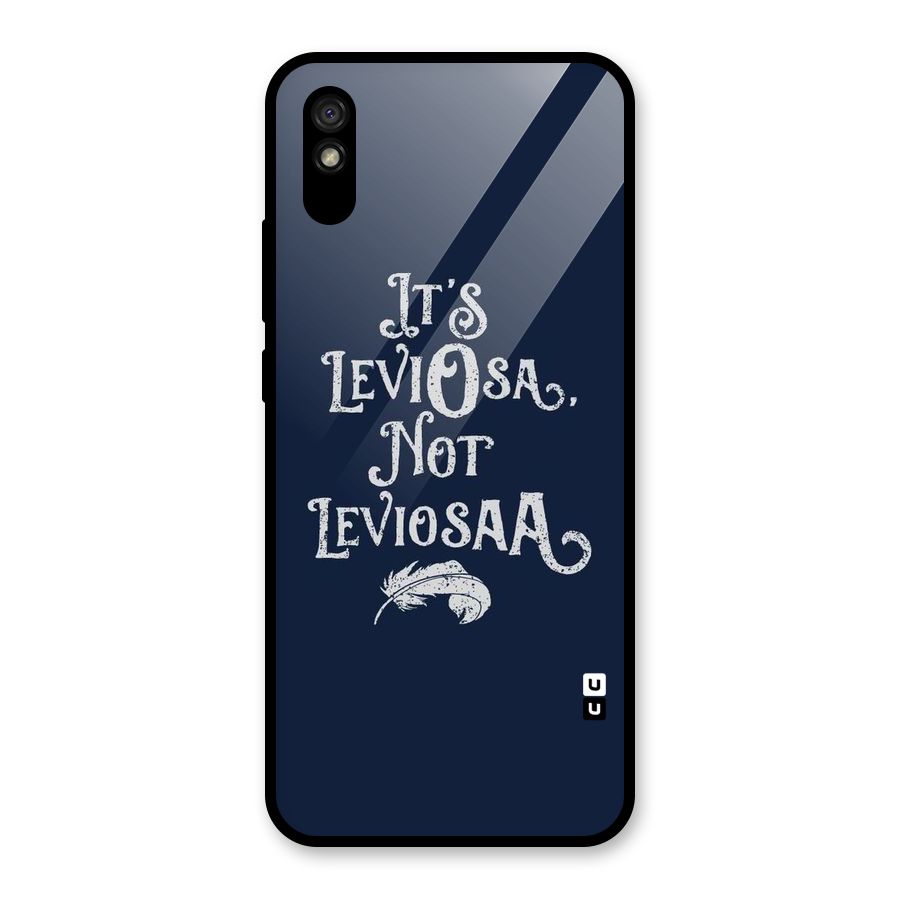 Correction Feather Glass Back Case for Redmi 9i