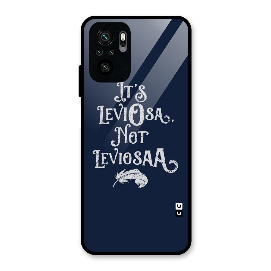 Correction Feather Glass Back Case for Redmi Note 10S