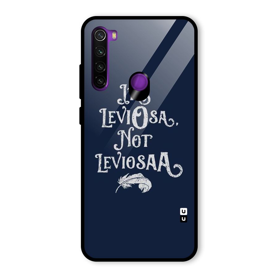 Correction Feather Glass Back Case for Redmi Note 8
