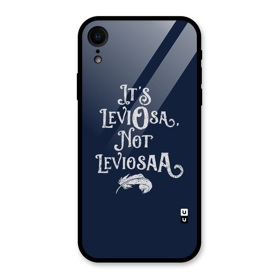 Correction Feather Glass Back Case for XR