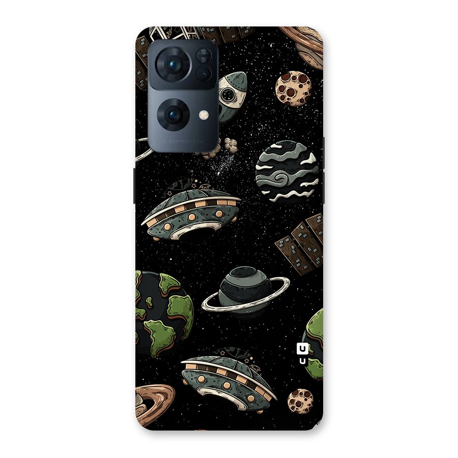 Cosmos Night Sky Anime Pattern Back Case for Oppo Reno7 Pro 5G
