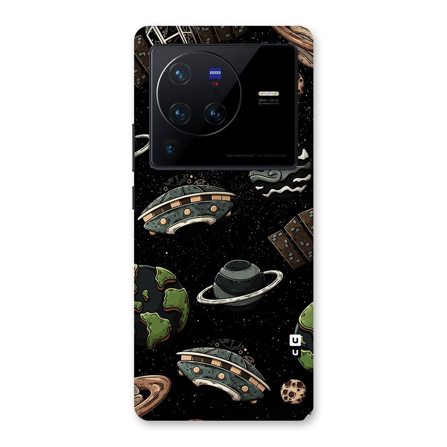 Cosmos Night Sky Anime Pattern Back Case for Vivo X80 Pro