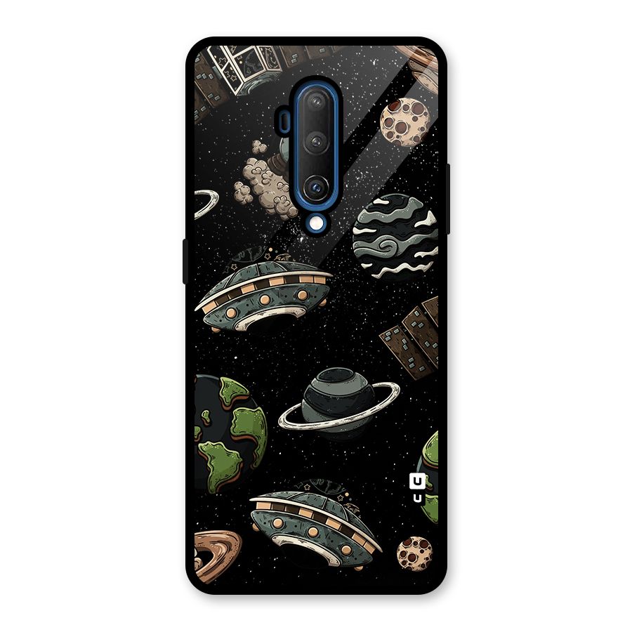 Cosmos Night Sky Anime Pattern Glass Back Case for OnePlus 7T Pro