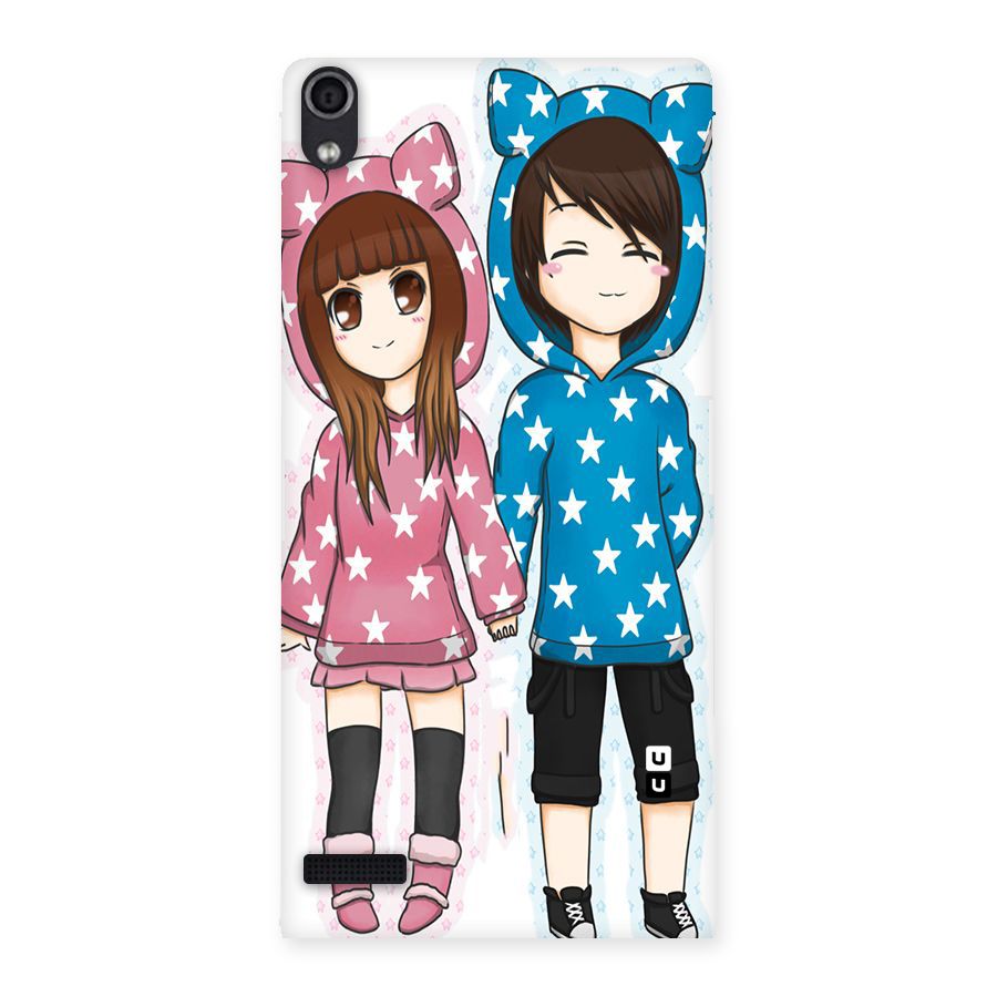 Couple In Stars Back Case for Ascend P6
