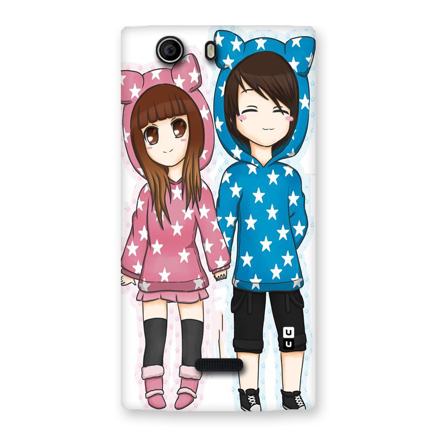 Couple In Stars Back Case for Canvas Nitro 2 E311
