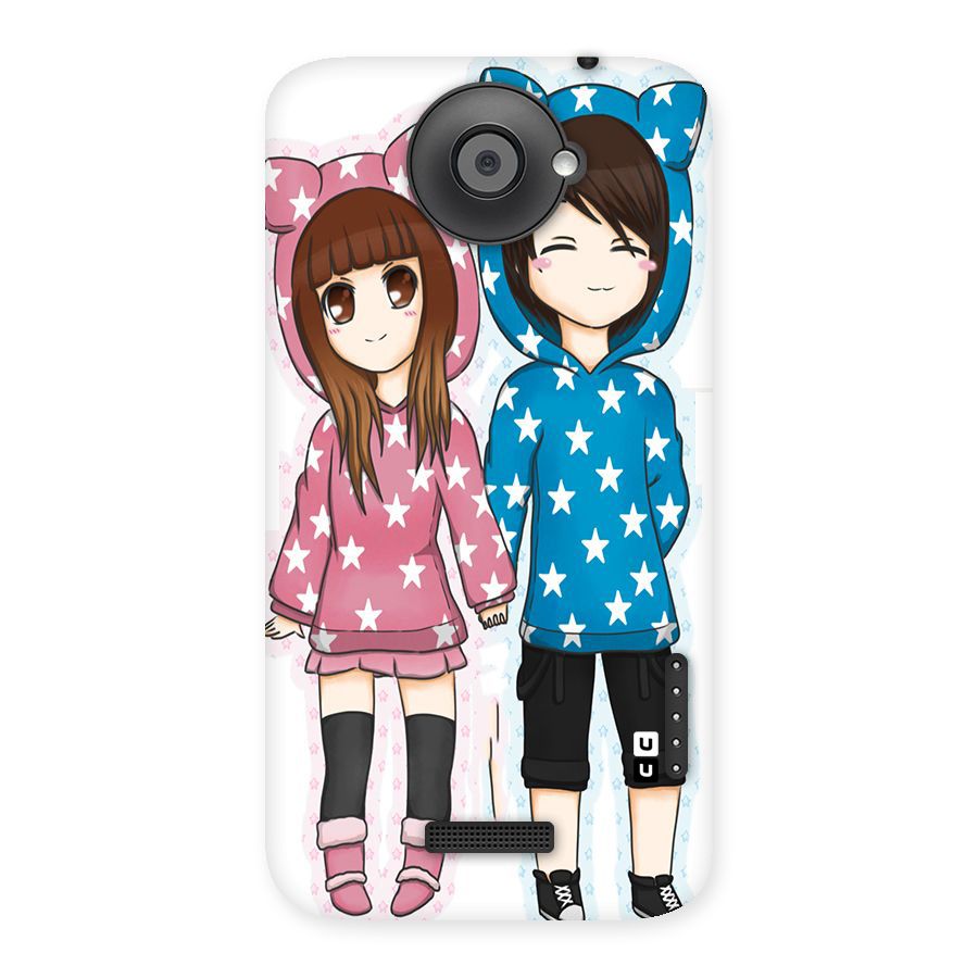 Couple In Stars Back Case for HTC One X