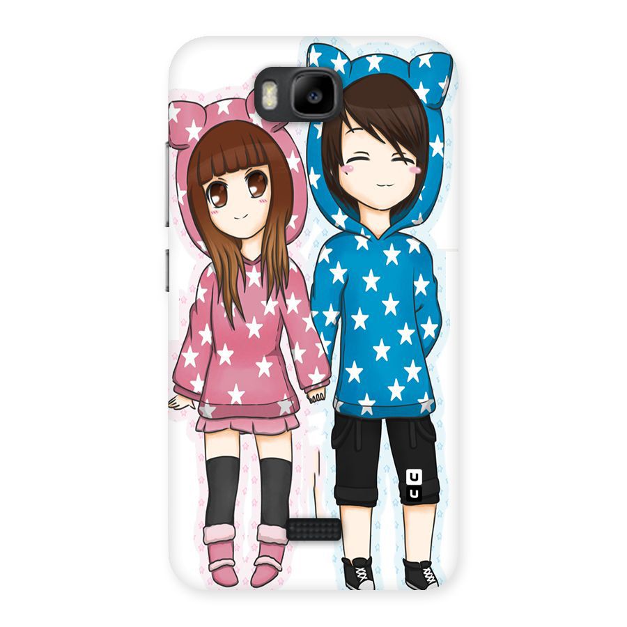 Couple In Stars Back Case for Honor Bee