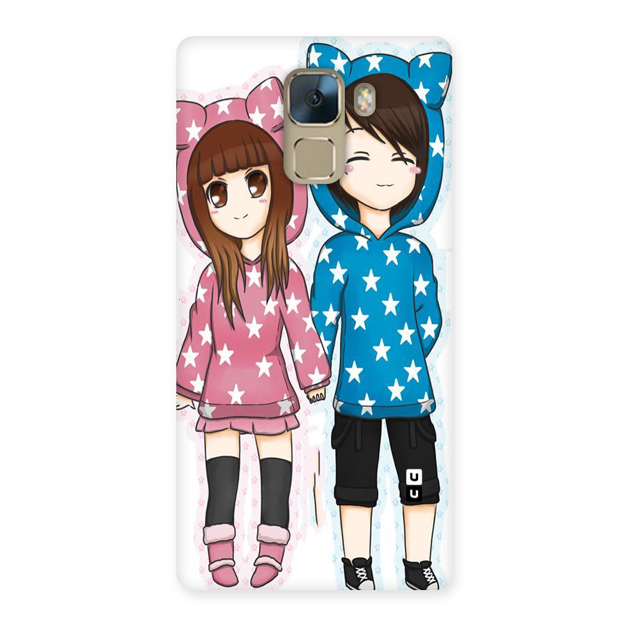 Couple In Stars Back Case for Huawei Honor 7