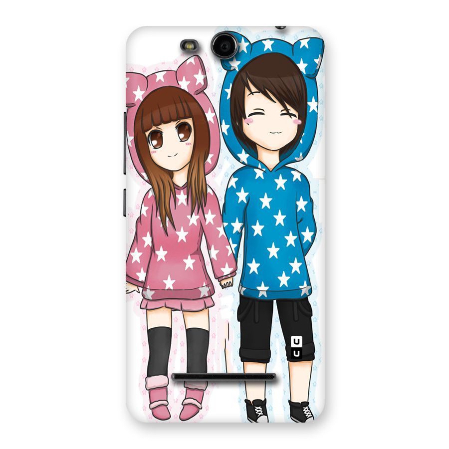 Couple In Stars Back Case for Micromax Canvas Juice 3 Q392