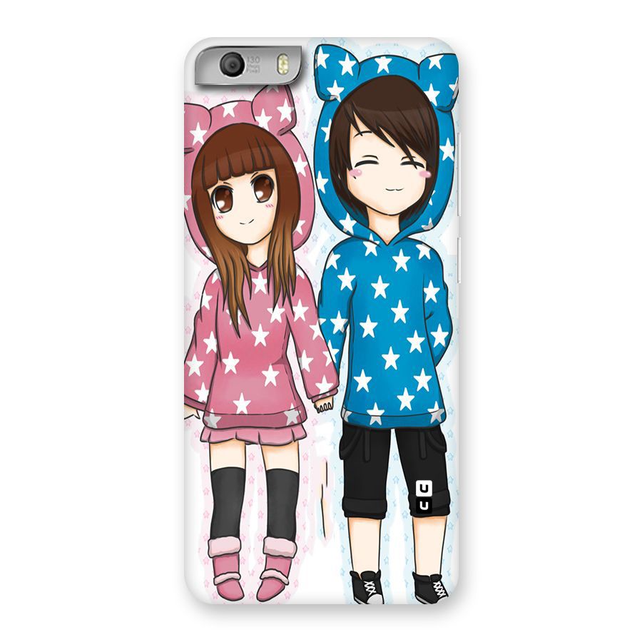 Couple In Stars Back Case for Micromax Canvas Knight 2