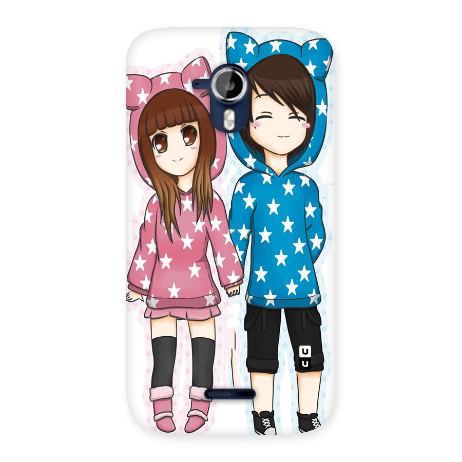 Couple In Stars Back Case for Micromax Canvas Magnus A117
