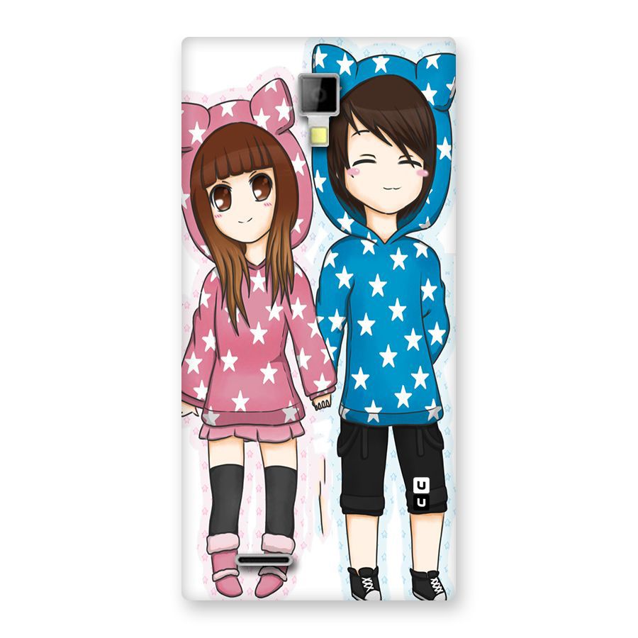 Couple In Stars Back Case for Micromax Canvas Xpress A99