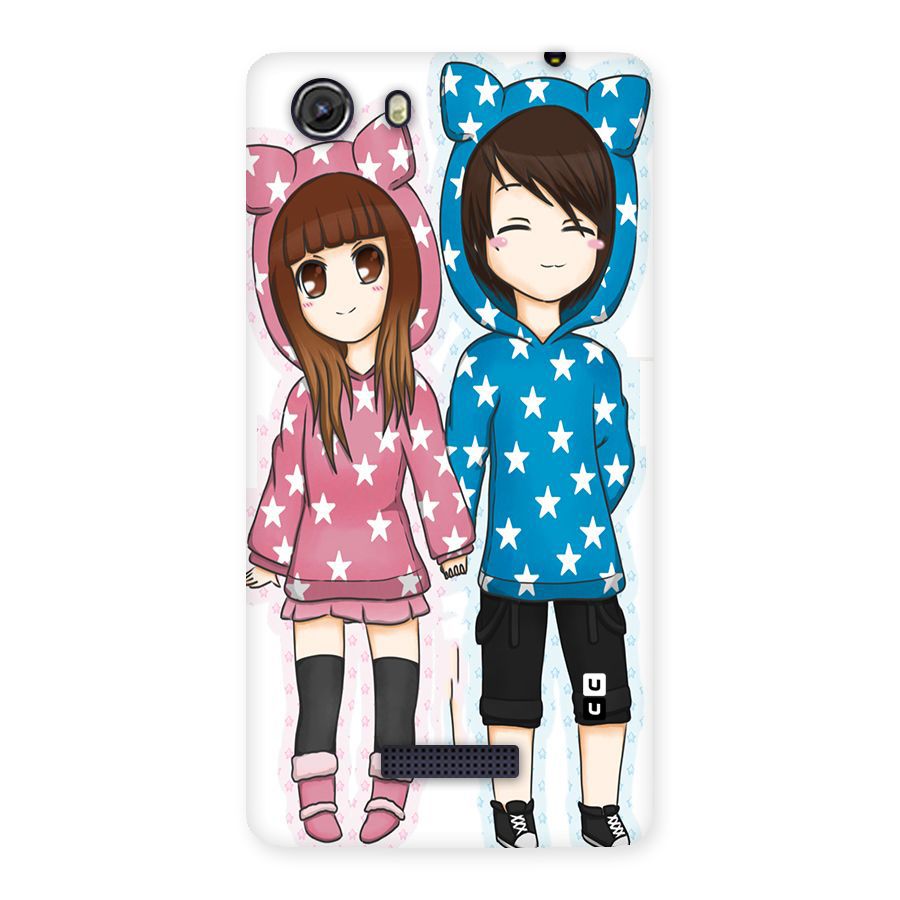 Couple In Stars Back Case for Micromax Unite 3