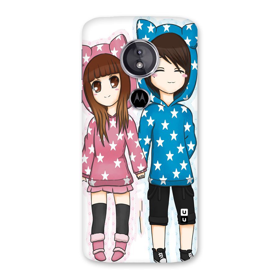 Couple In Stars Back Case for Moto E5
