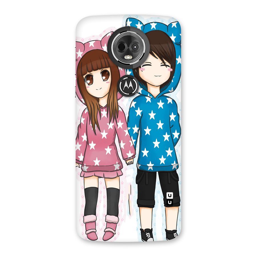 Couple In Stars Back Case for Moto E5 Plus