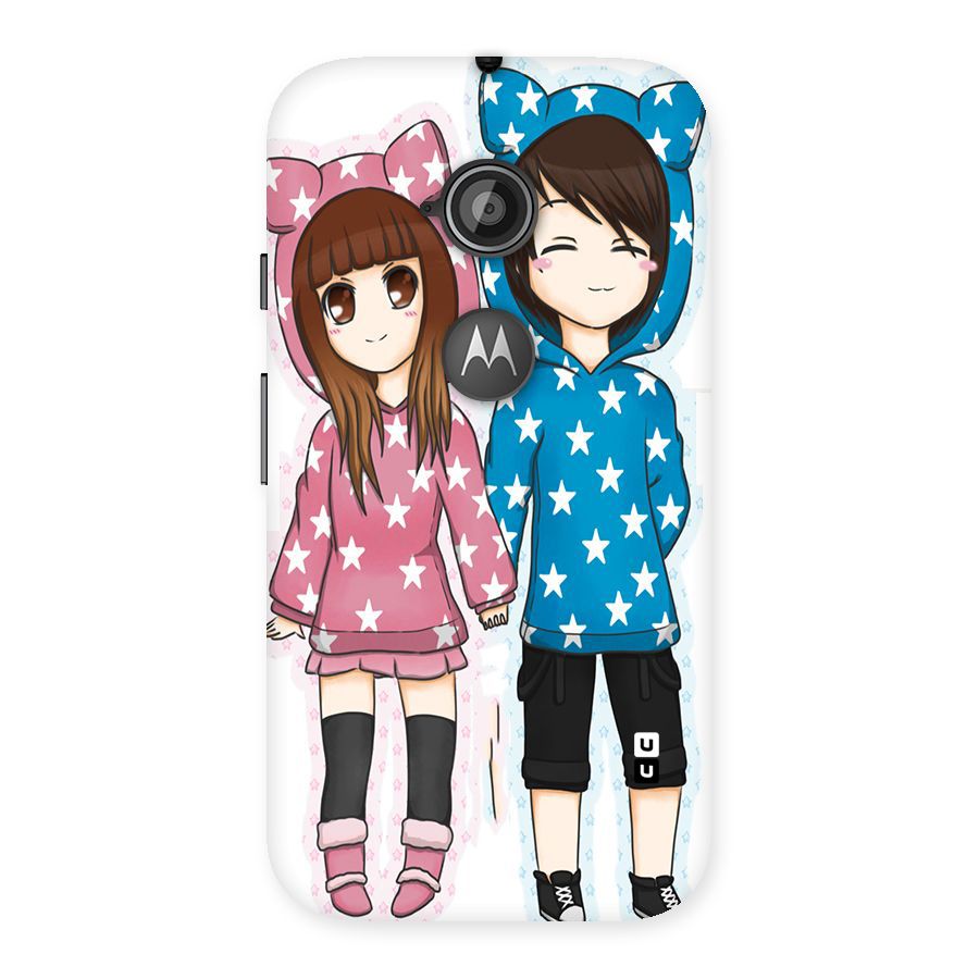 Couple In Stars Back Case for Moto E 2nd Gen
