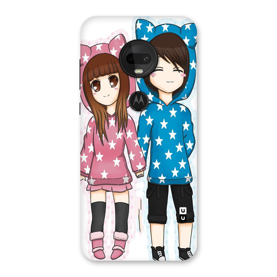 Couple In Stars Back Case for Moto G7