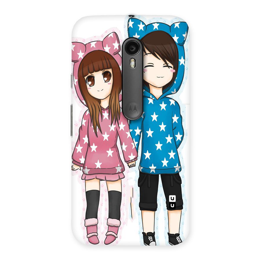 Couple In Stars Back Case for Moto G Turbo