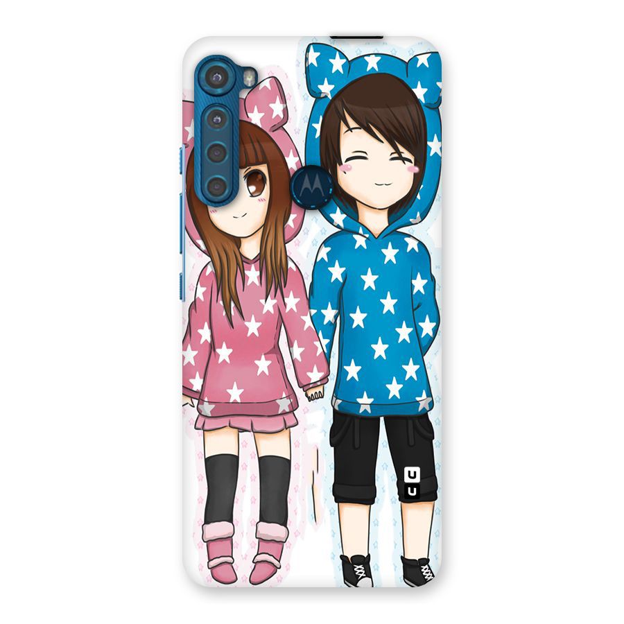 Couple In Stars Back Case for Motorola One Fusion Plus