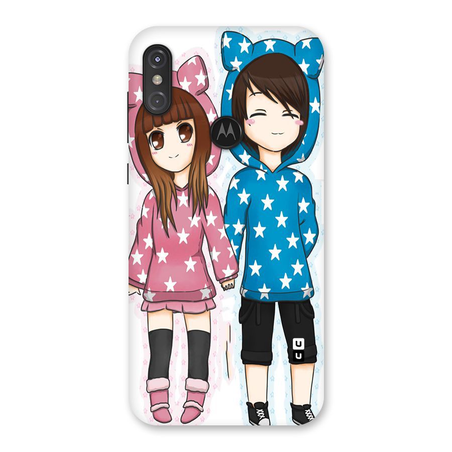 Couple In Stars Back Case for Motorola One Power
