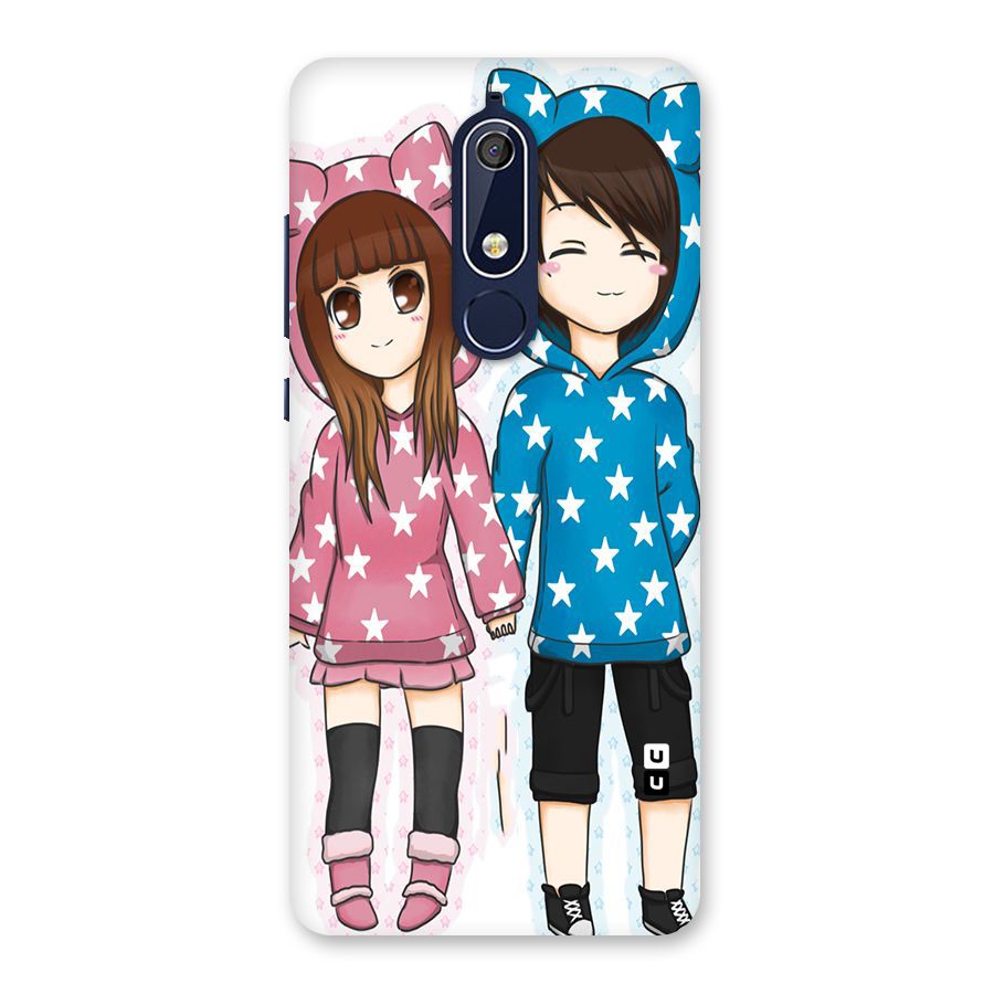 Couple In Stars Back Case for Nokia 5.1