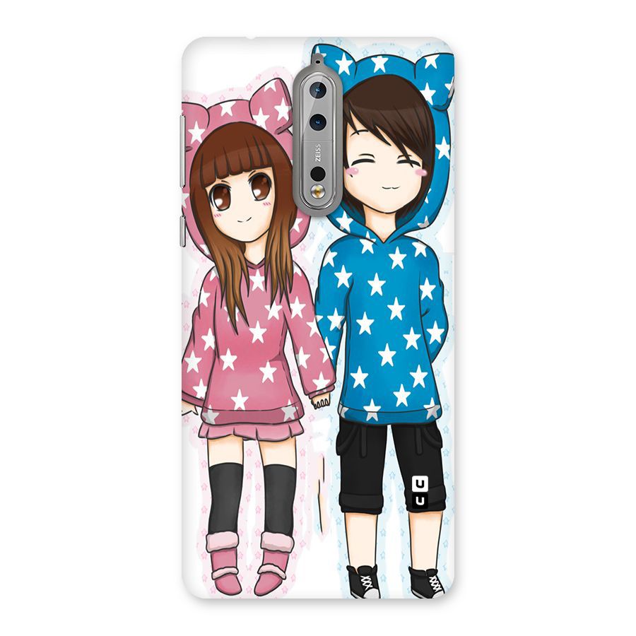 Couple In Stars Back Case for Nokia 8