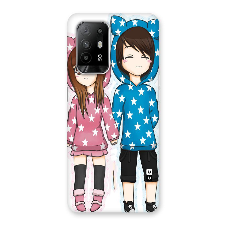 Couple In Stars Back Case for Oppo F19 Pro Plus 5G