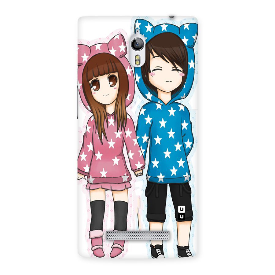 Couple In Stars Back Case for Oppo Find 7