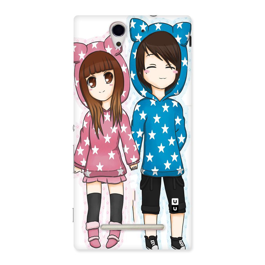 Couple In Stars Back Case for Sony Xperia C3