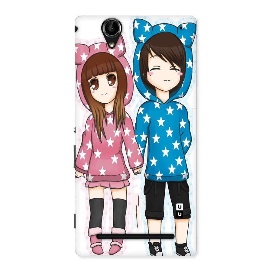 Couple In Stars Back Case for Sony Xperia T2
