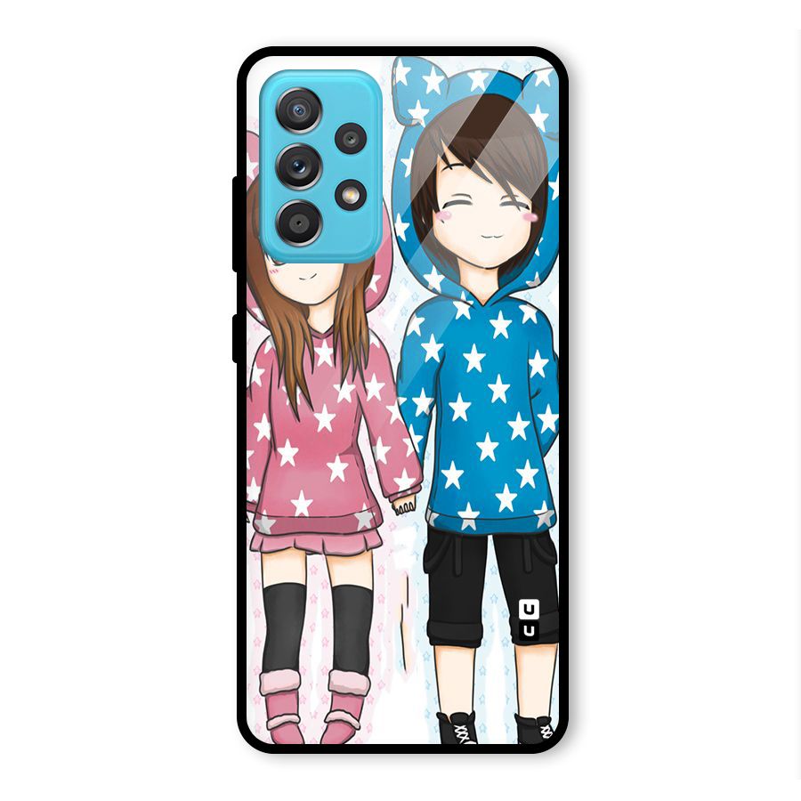 Couple In Stars Glass Back Case for Galaxy A52