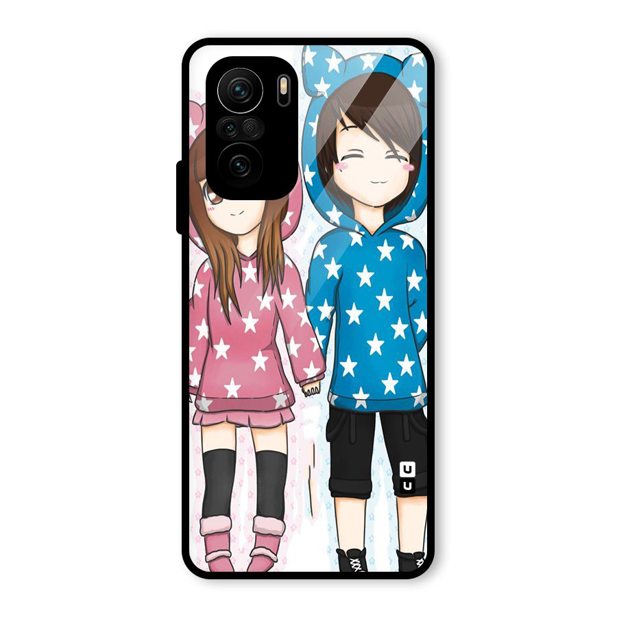 Couple In Stars Glass Back Case for Mi 11x