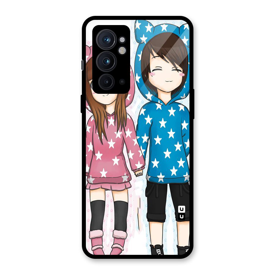Couple In Stars Glass Back Case for OnePlus 9RT 5G