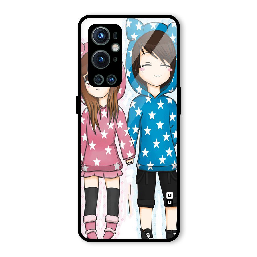 Couple In Stars Glass Back Case for OnePlus 9 Pro