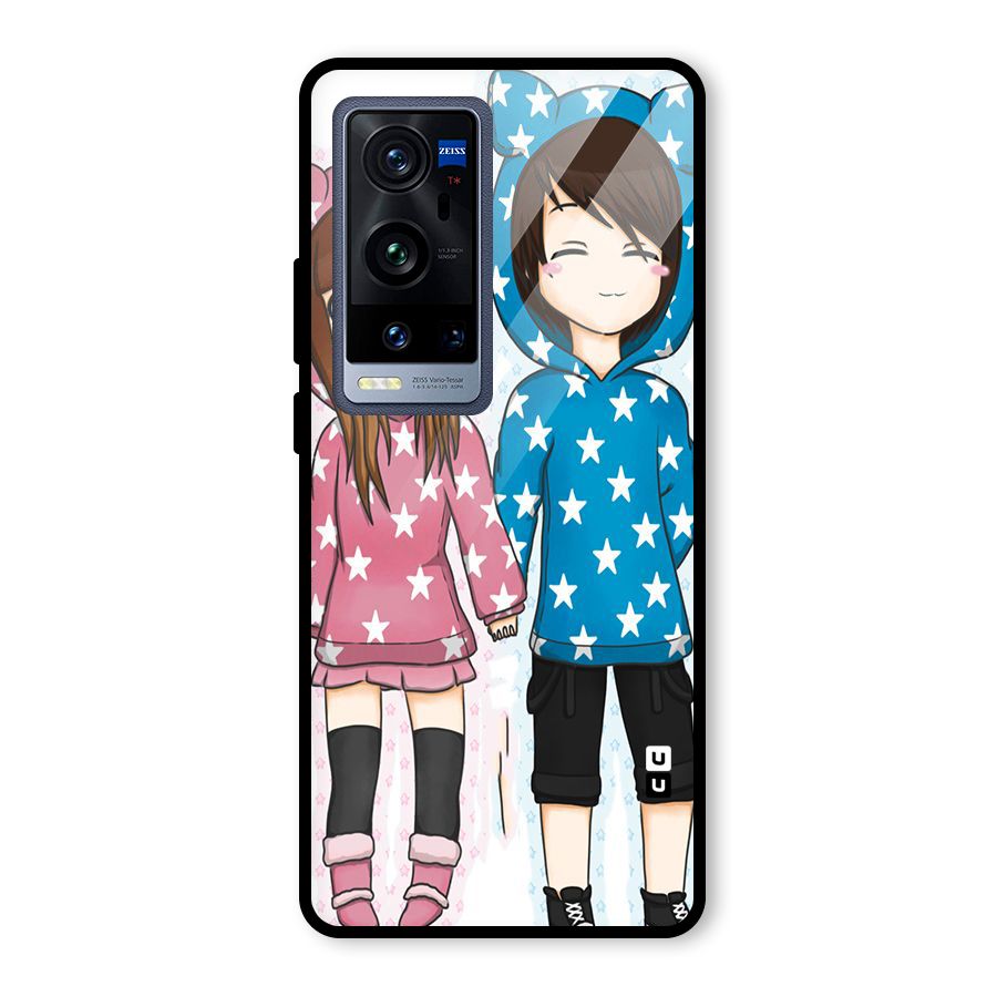 Couple In Stars Glass Back Case for Vivo X60 Pro Plus
