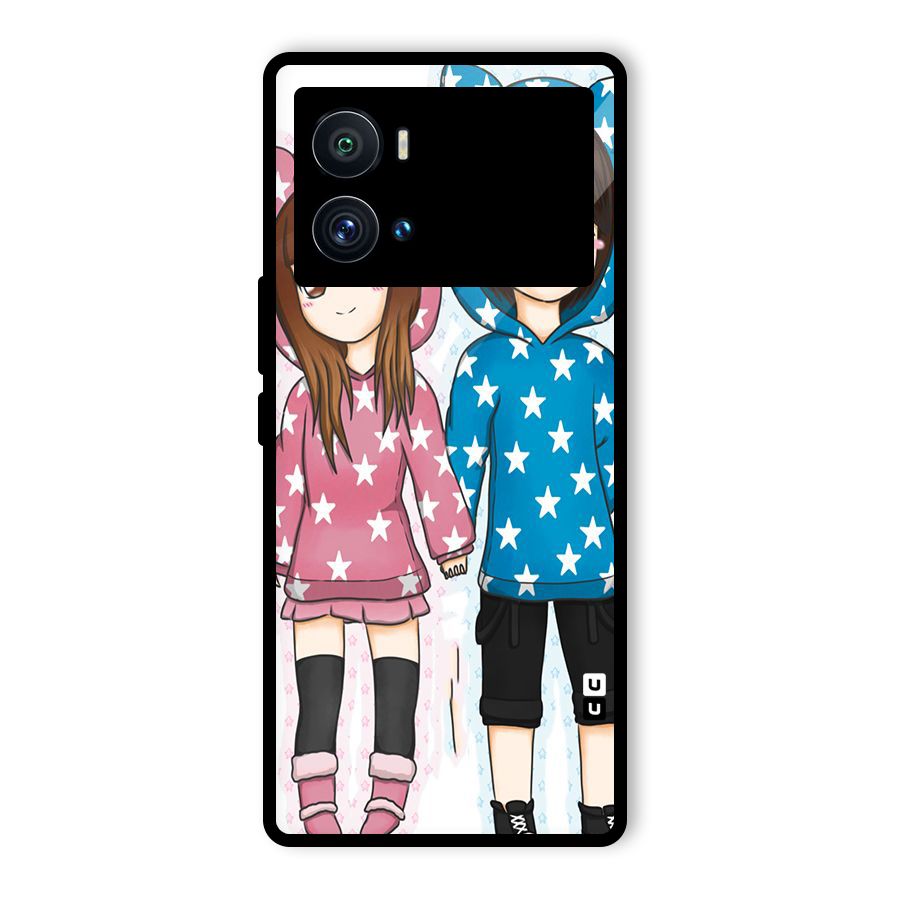 Couple In Stars Glass Back Case for Vivo iQOO 9 Pro