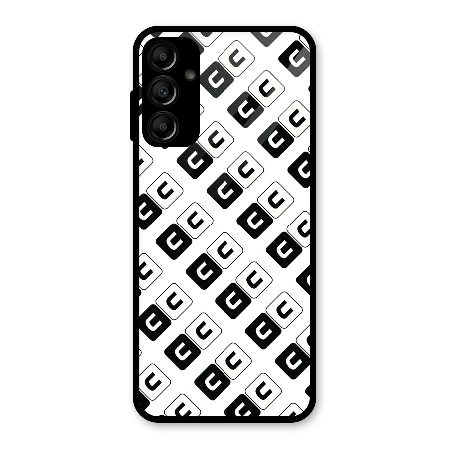 CoversCart Diagonal Banner Glass Back Case for Galaxy A14 5G