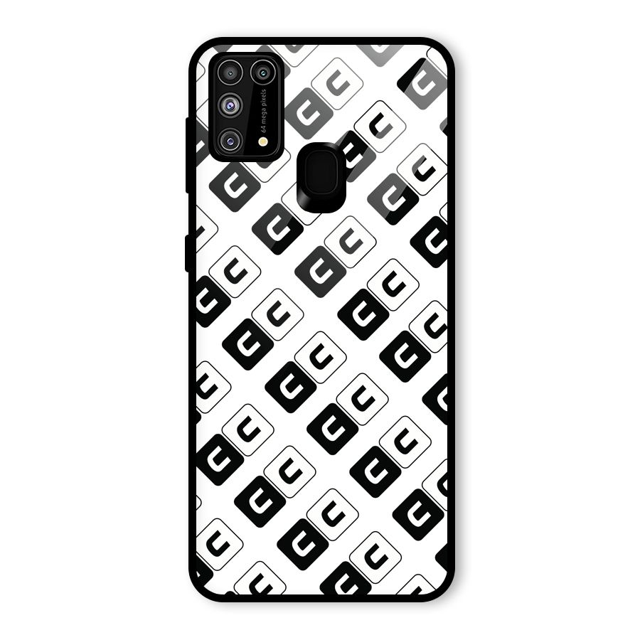 CoversCart Diagonal Banner Glass Back Case for Galaxy F41