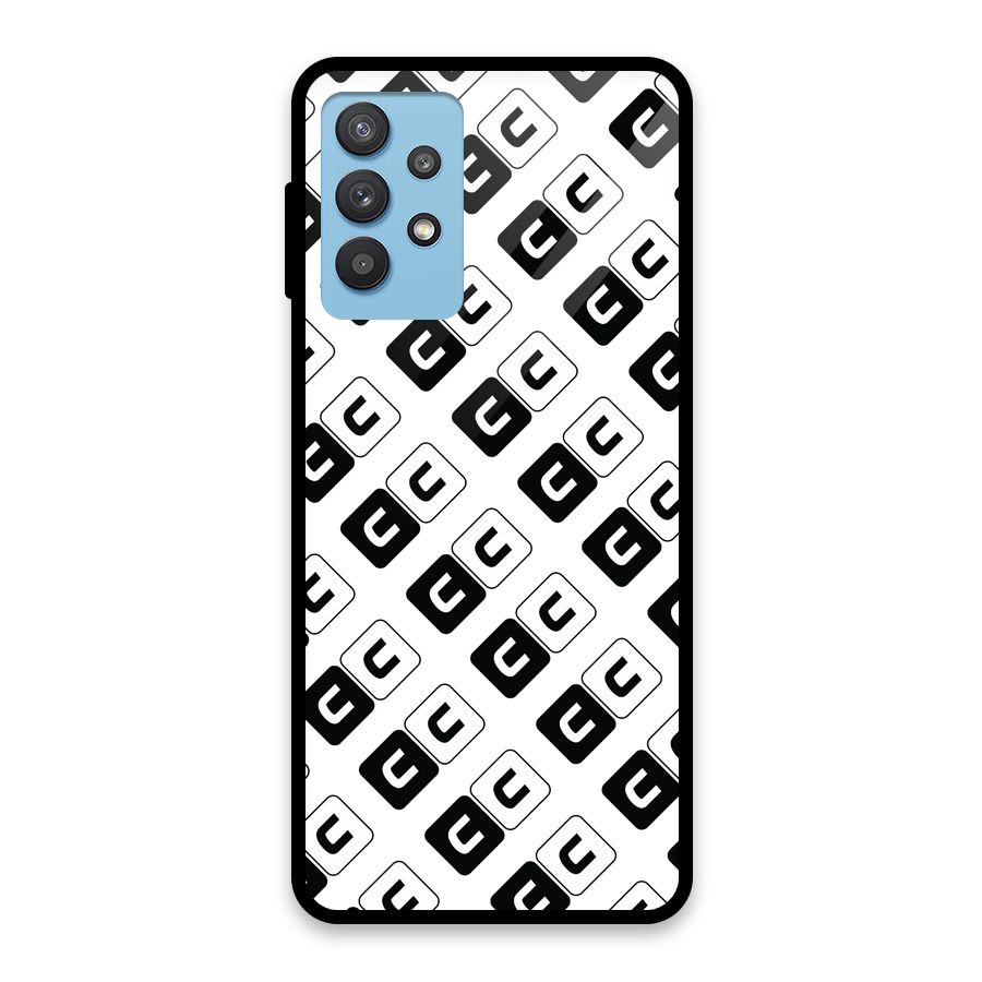 CoversCart Diagonal Banner Glass Back Case for Galaxy M32 5G