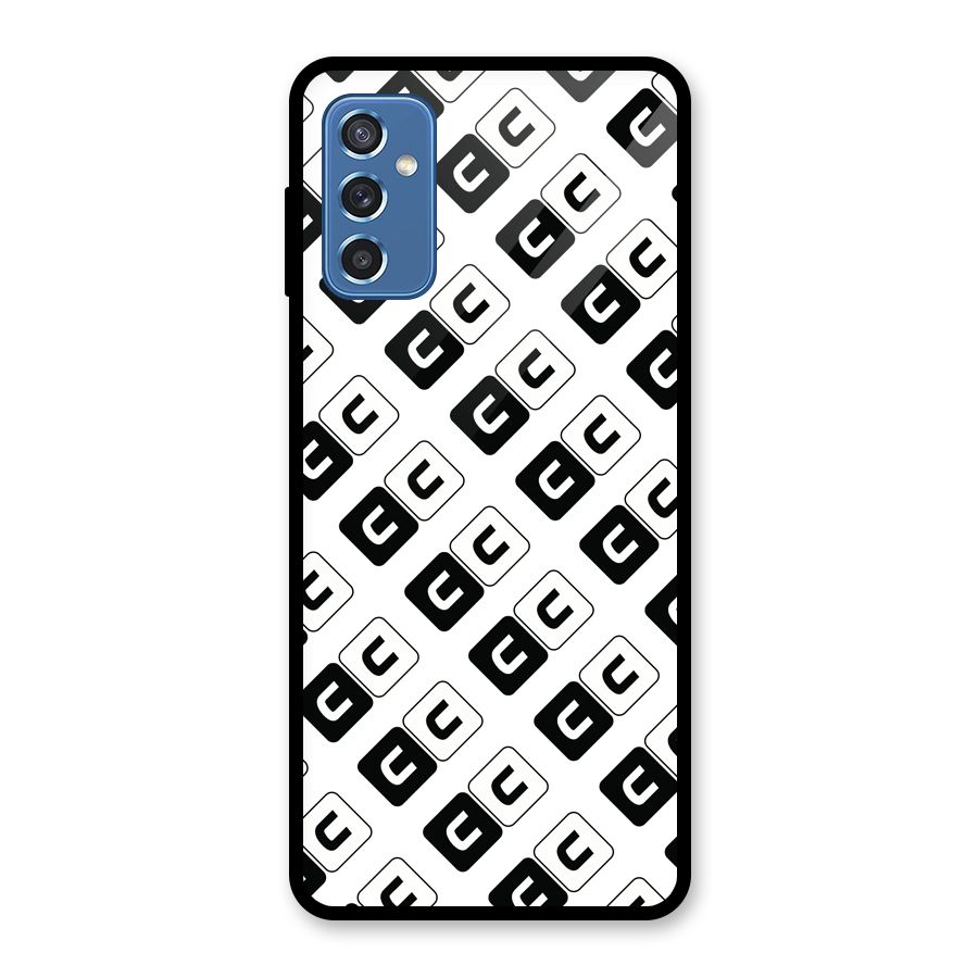 CoversCart Diagonal Banner Glass Back Case for Galaxy M52 5G