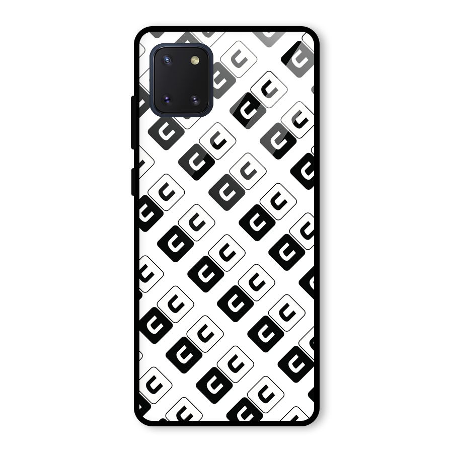 CoversCart Diagonal Banner Glass Back Case for Galaxy Note 10 Lite