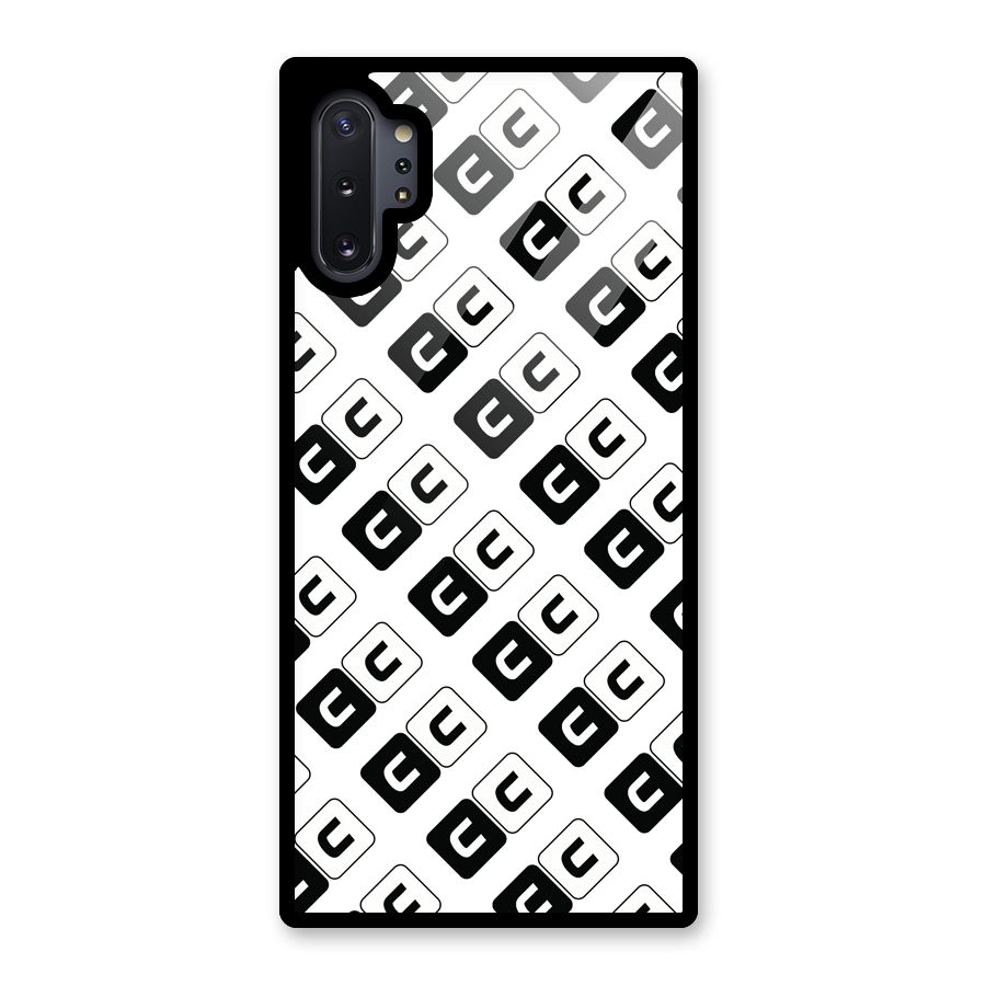 CoversCart Diagonal Banner Glass Back Case for Galaxy Note 10 Plus