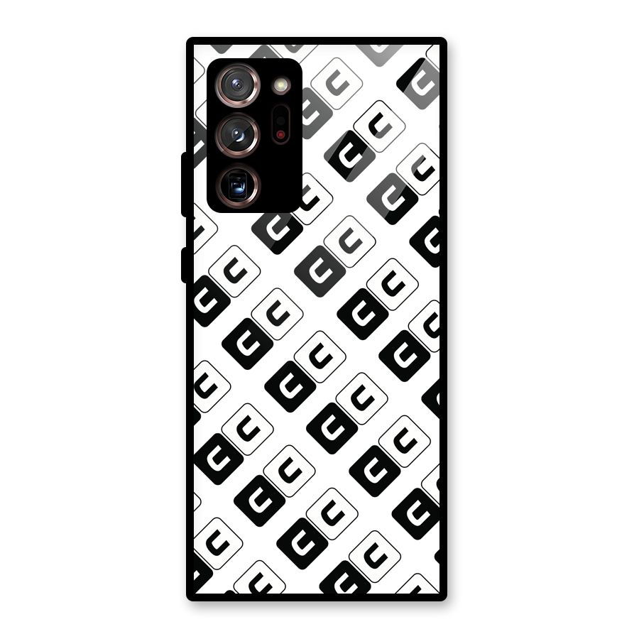 CoversCart Diagonal Banner Glass Back Case for Galaxy Note 20 Ultra